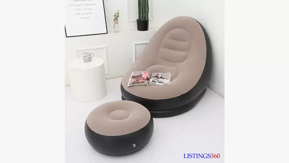 Intex Inflatable sofa with stool and pump , Air chair , Pressure chair